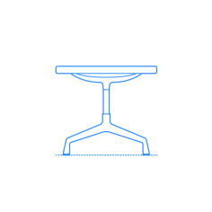 Furniture Ottomans Footstools Eames Aluminum Group Ottoman Svg Line Art, Free Vectors File
